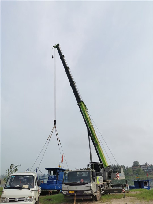 敖汉旗桥梁建设吊装案例